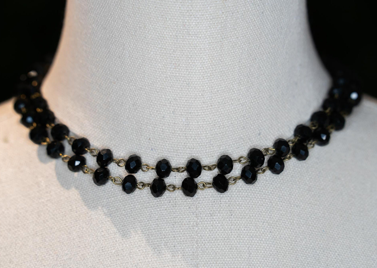 Beaded Necklace Black