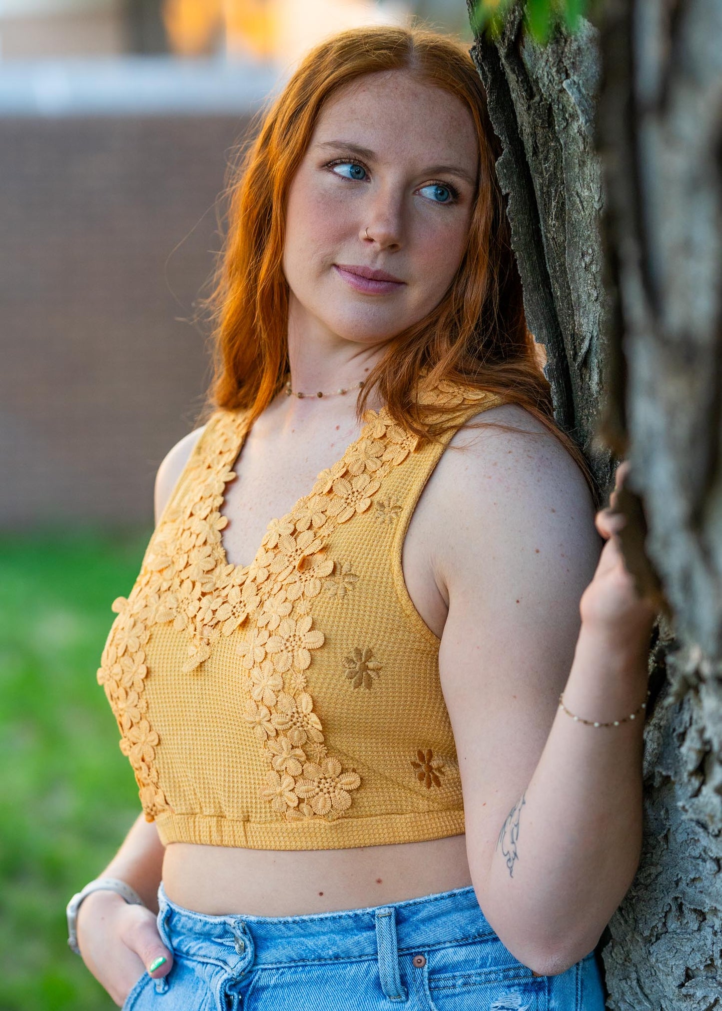 Honey Floral Tank