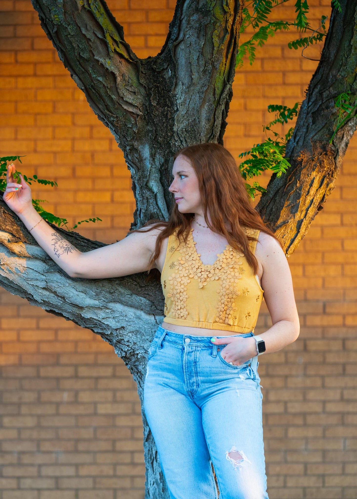 Honey Floral Tank